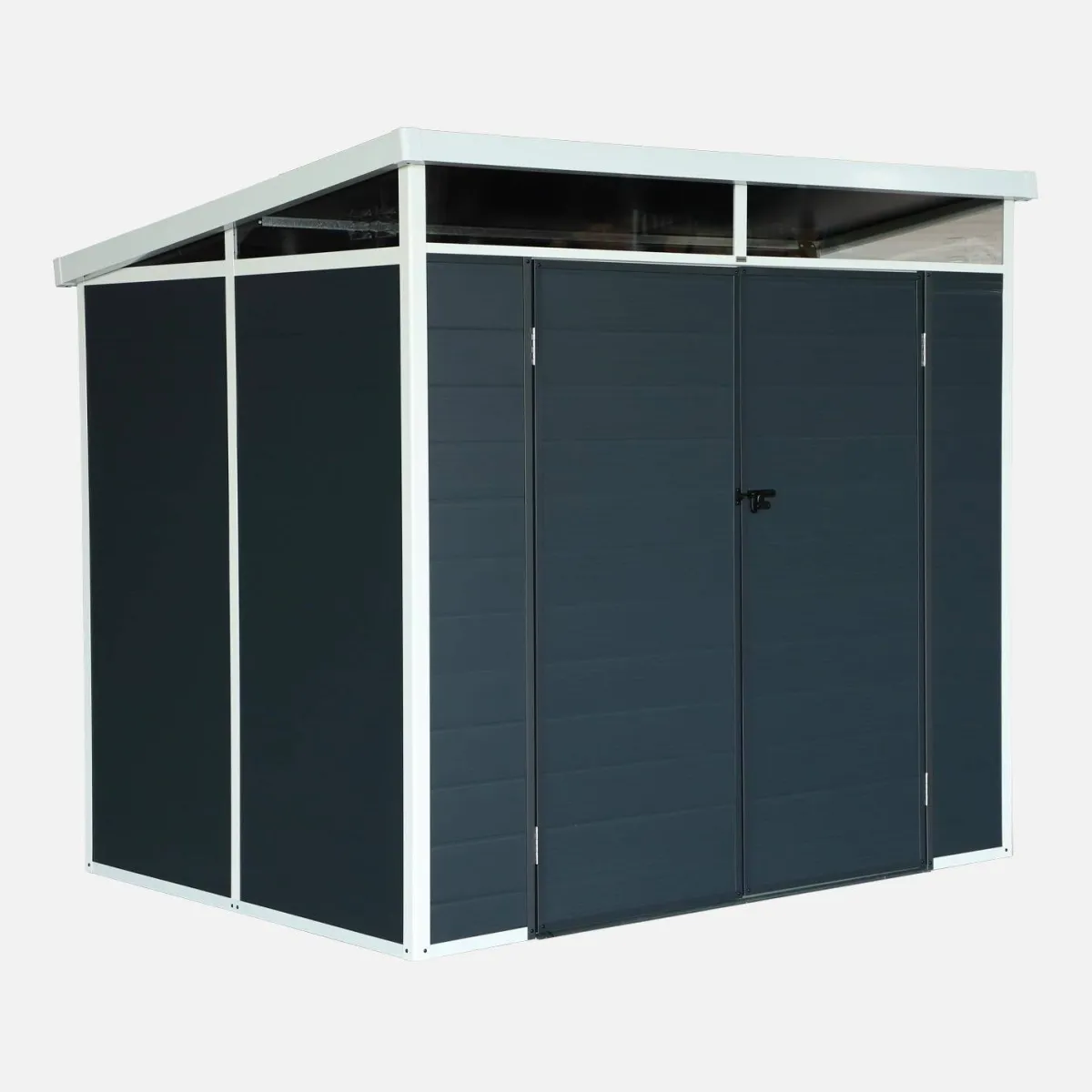 sweeek Casetta da giardino in plastica con struttura in alluminio, 4.55m²