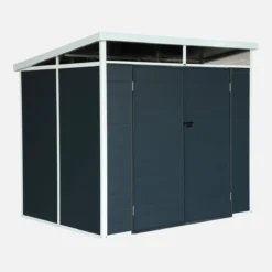 sweeek Casetta da giardino in plastica con struttura in alluminio, 4.55m²