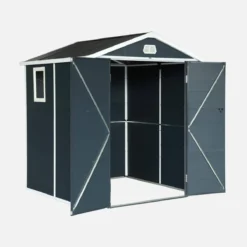 sweeek Casetta da giardino in plastica, struttura in alluminio, 3.65m²