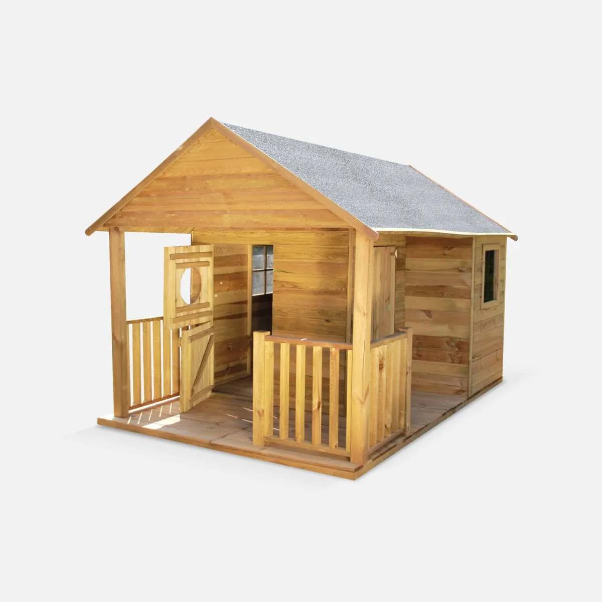 sweeek Casetta per bambini in legno di pino, 4.5m²