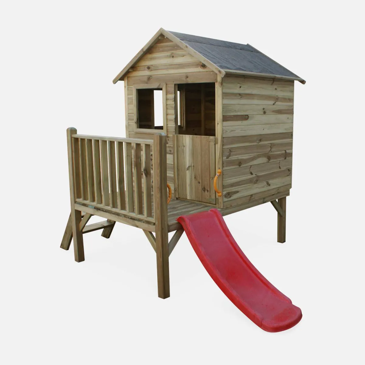 sweeek Casetta per bambini in legno di pino su palafitte 2m²