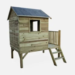 sweeek Casetta per bambini in legno di pino su palafitte 2m²