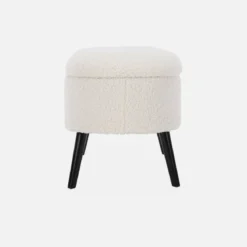 Cassapanca con rivestimento bouclé