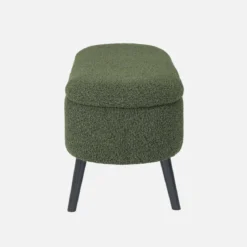 Cassapanca con rivestimento bouclé