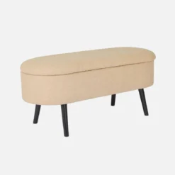 Cassapanca con rivestimento bouclé