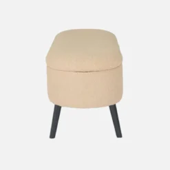 Cassapanca con rivestimento bouclé