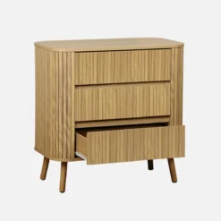 sweeek Cassettiera decorata con righe 3 cassetti
