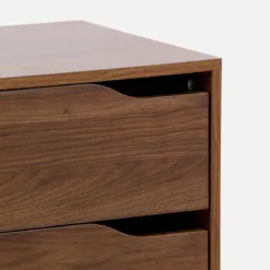 Cassettiera decorata in legno con 4 cassetti