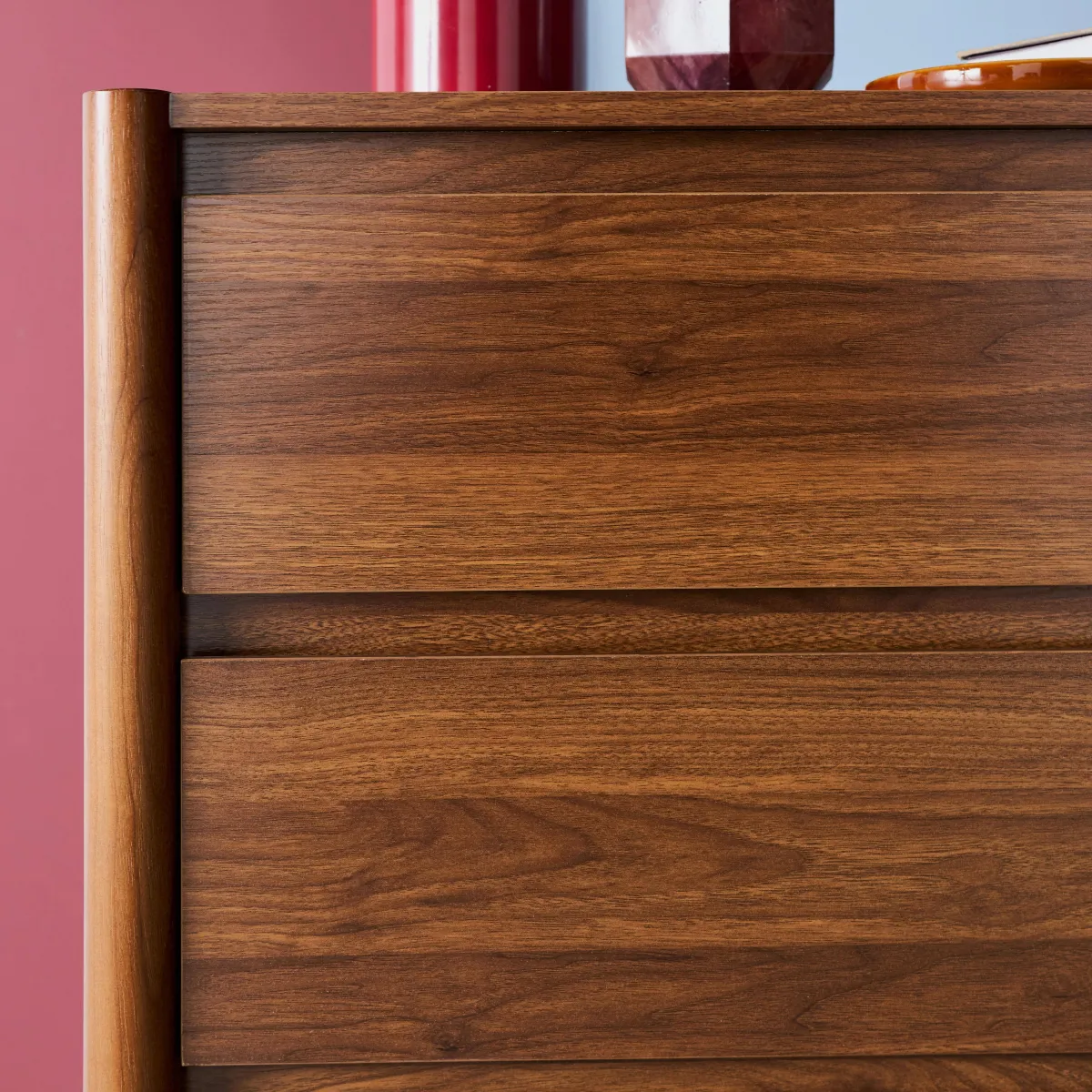 sweeek Cassettiera decorativa in legno 4 cassetti