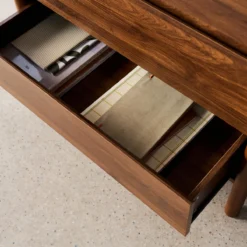 sweeek Cassettiera decorativa in legno 4 cassetti