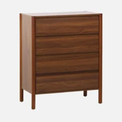 sweeek Cassettiera decorativa in legno 4 cassetti