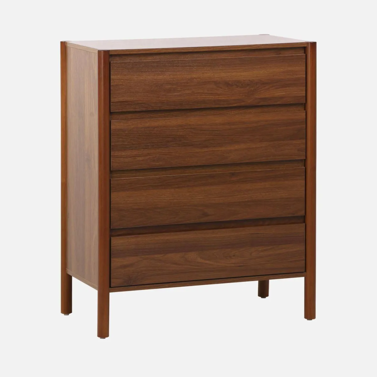 sweeek Cassettiera decorativa in legno 4 cassetti