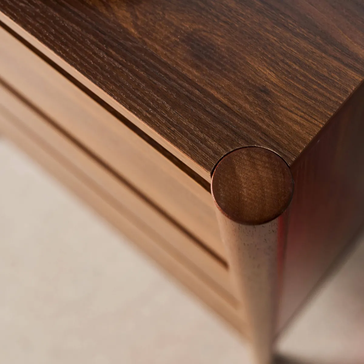 sweeek Cassettiera decorativa in legno 4 cassetti