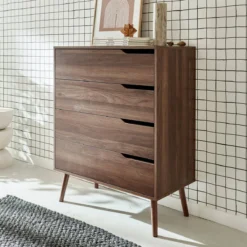 sweeek Cassettiera effetto legno, 4 cassetti