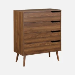 sweeek Cassettiera effetto legno, 4 cassetti