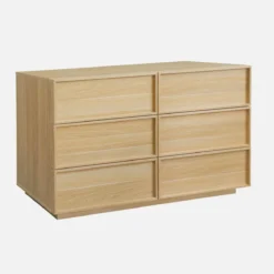sweeek Cassettiera effetto legno 6 cassetti