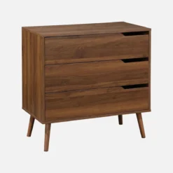 sweeek Cassettiera effetto legno di noce, 3 cassetti