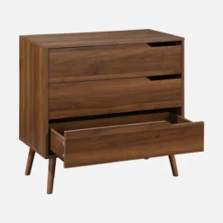 sweeek Cassettiera effetto legno di noce, 3 cassetti