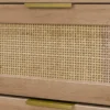 sweeek Cassettiera in legno e canna arrotondata, 6 cassetti