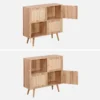 sweeek Cassettiera per bambini a 4 ante effetto legno