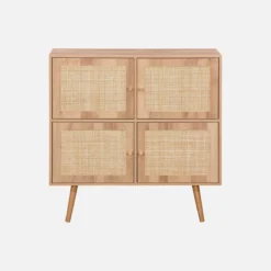 sweeek Cassettiera per bambini a 4 ante effetto legno