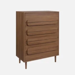 sweeek Cassettiera vintage effetto legno 5 cassetti