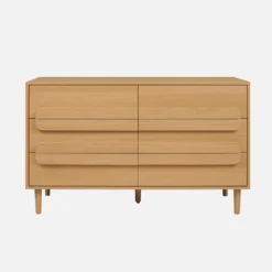 sweeek Cassettiera vintage effetto legno 6 cassetti