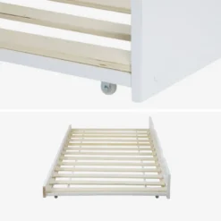 Cassetto letto per bambini Roya in legno di pino naturale