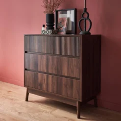 sweeek Cassettone effetto legno, 3 cassetti