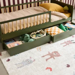 sweeek Cassettone letto per bambini Roya in legno di pino, set da 2