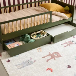 sweeek Cassettone letto per bambini Roya in legno di pino, set da 2