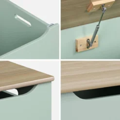 sweeek Cassettone per giochi effetto legno bianco