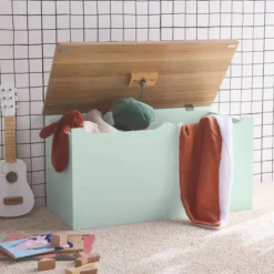 sweeek Cassettone per giochi effetto legno bianco