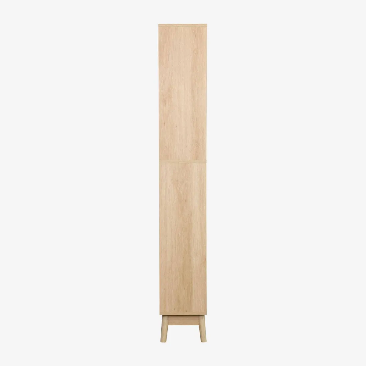 sweeek Colonna di stoccaggio decorativa in legno con 3 ripiani e 2 cassetti