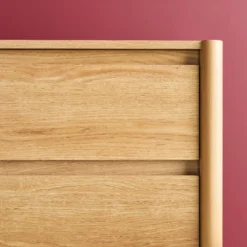 sweeek Comò decorazione legno 6 cassetti