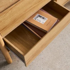 sweeek Comò decorazione legno 6 cassetti