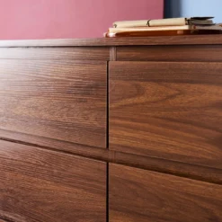 Comò decorazione legno 6 cassetti