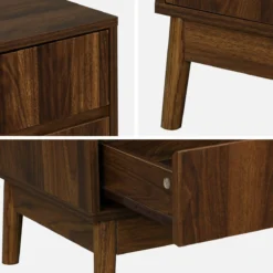 sweeek Comodino con 2 cassetti