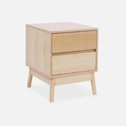 Comodino con 2 cassetti