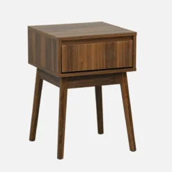 sweeek Comodino decorazione legno 1 cassetto