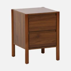 sweeek Comodino decorazione legno 2 cassetti
