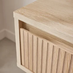 Comodino decorazione legno 1 cassetto