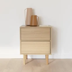 sweeek Comodino effetto legno naturale