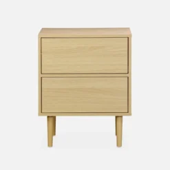 sweeek Comodino effetto legno naturale
