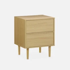sweeek Comodino effetto legno naturale