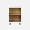 sweeek Comodino effetto legno, 2 nicchie