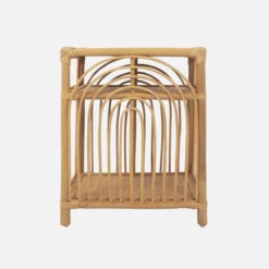 sweeek Comodino in rattan 1 ripiano 1 vano portaoggetti