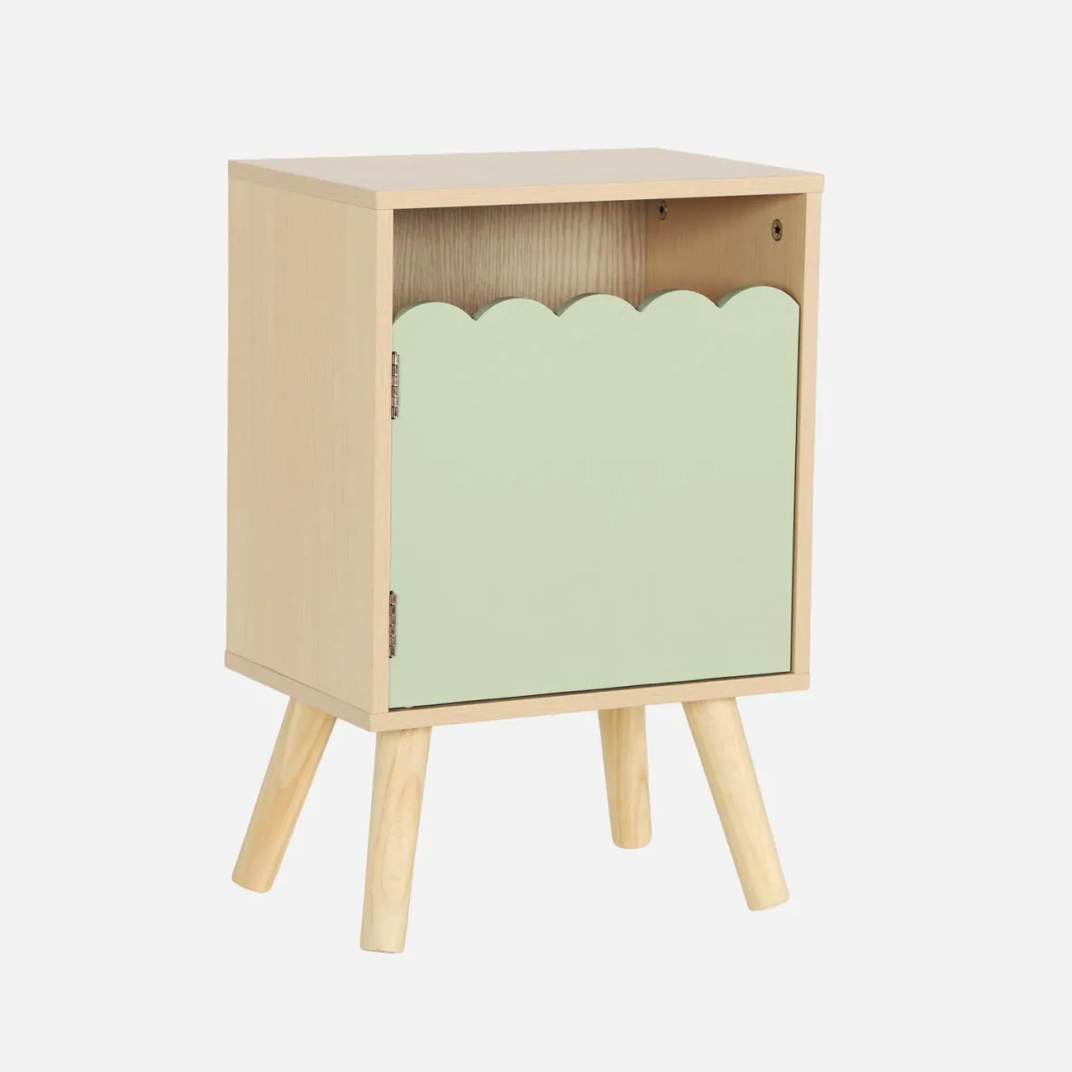 sweeek Comodino per bambini decorazione legno 1 anta
