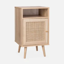 sweeek Comodino scandinavo in vimini