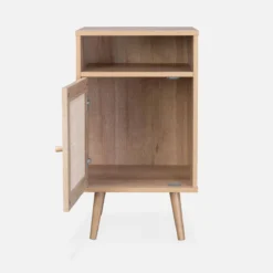 sweeek Comodino scandinavo in vimini